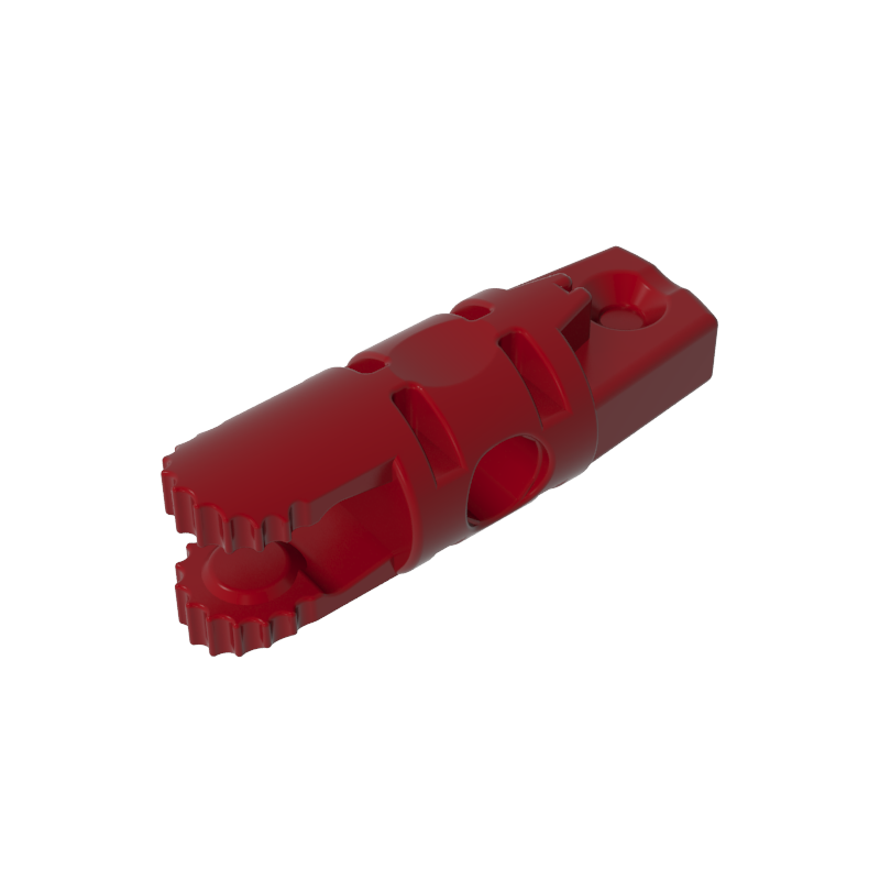 30554b | Hinge Cylinder 1 x 3 Locking with 1 Finger and 2 Fingers on Ends, without Hole