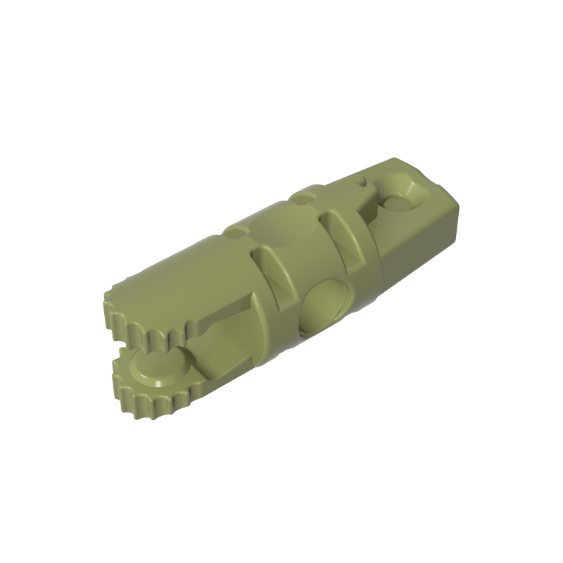 30554b | Hinge Cylinder 1 x 3 Locking with 1 Finger and 2 Fingers on Ends, without Hole