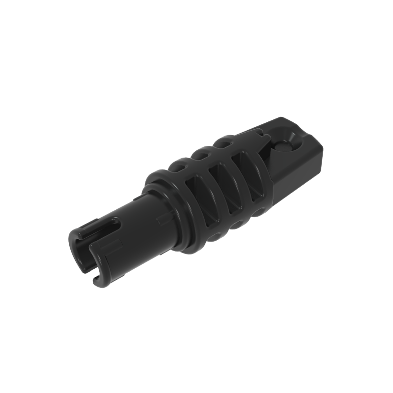 41532 | Hinge Cylinder 1 x 3 Locking with 1 Finger and Pin with Round Hole and Friction Ridges on Ends