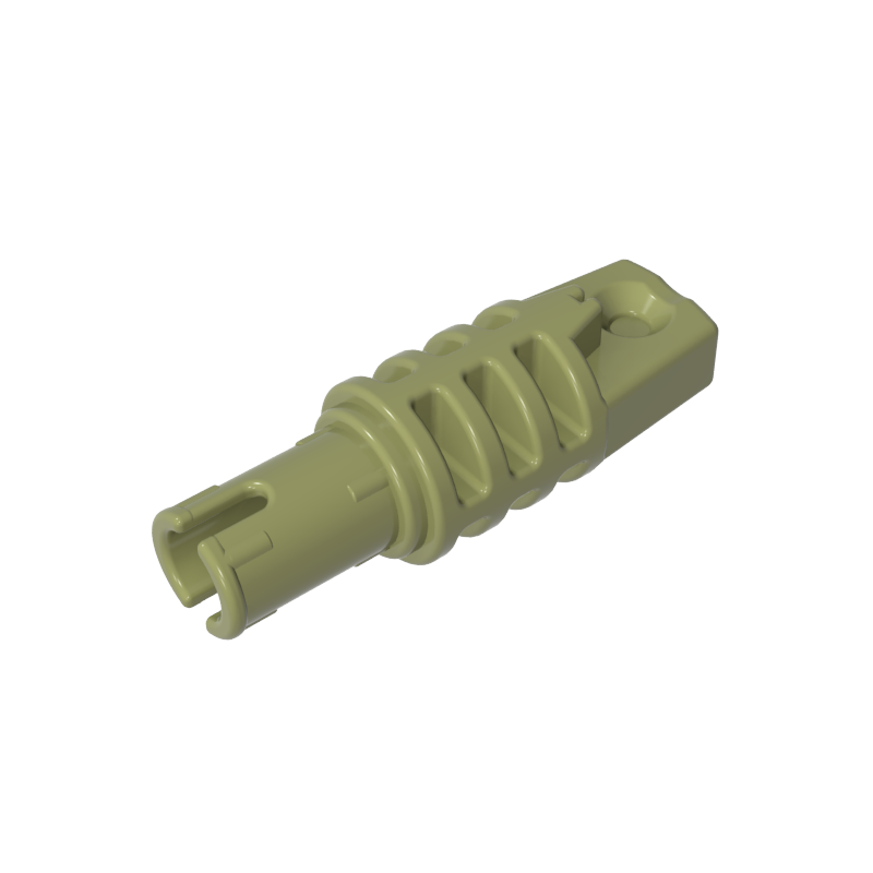 41532 | Hinge Cylinder 1 x 3 Locking with 1 Finger and Pin with Round Hole and Friction Ridges on Ends