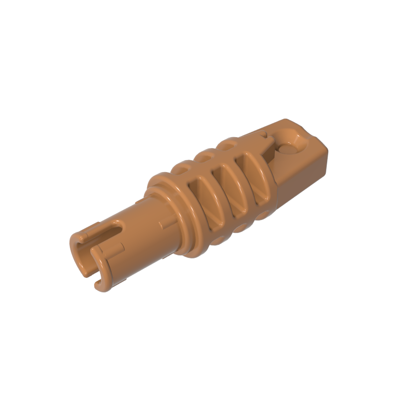 41532 | Hinge Cylinder 1 x 3 Locking with 1 Finger and Pin with Round Hole and Friction Ridges on Ends