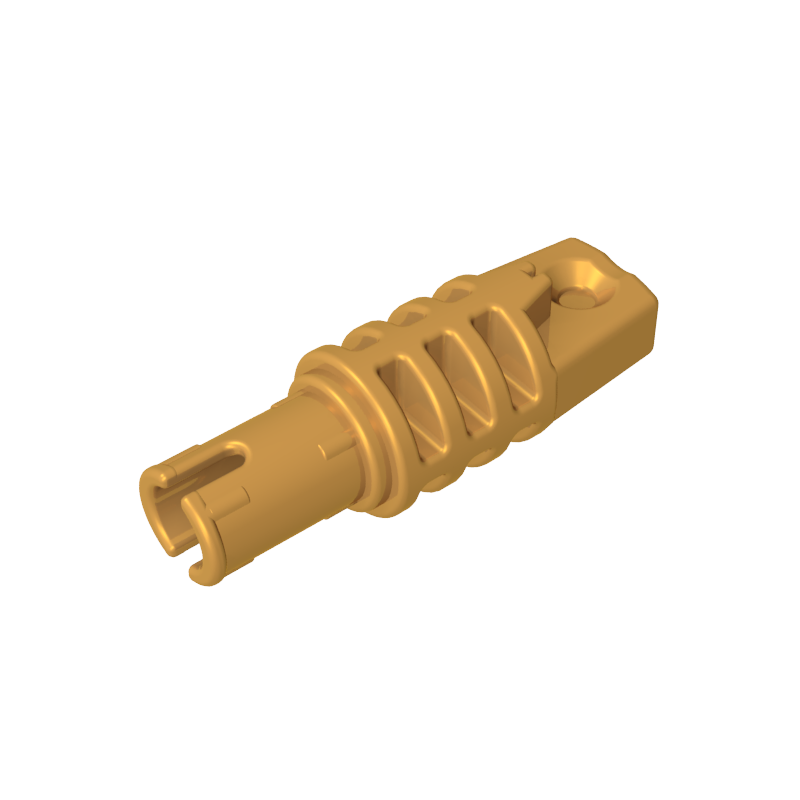 41532 | Hinge Cylinder 1 x 3 Locking with 1 Finger and Pin with Round Hole and Friction Ridges on Ends