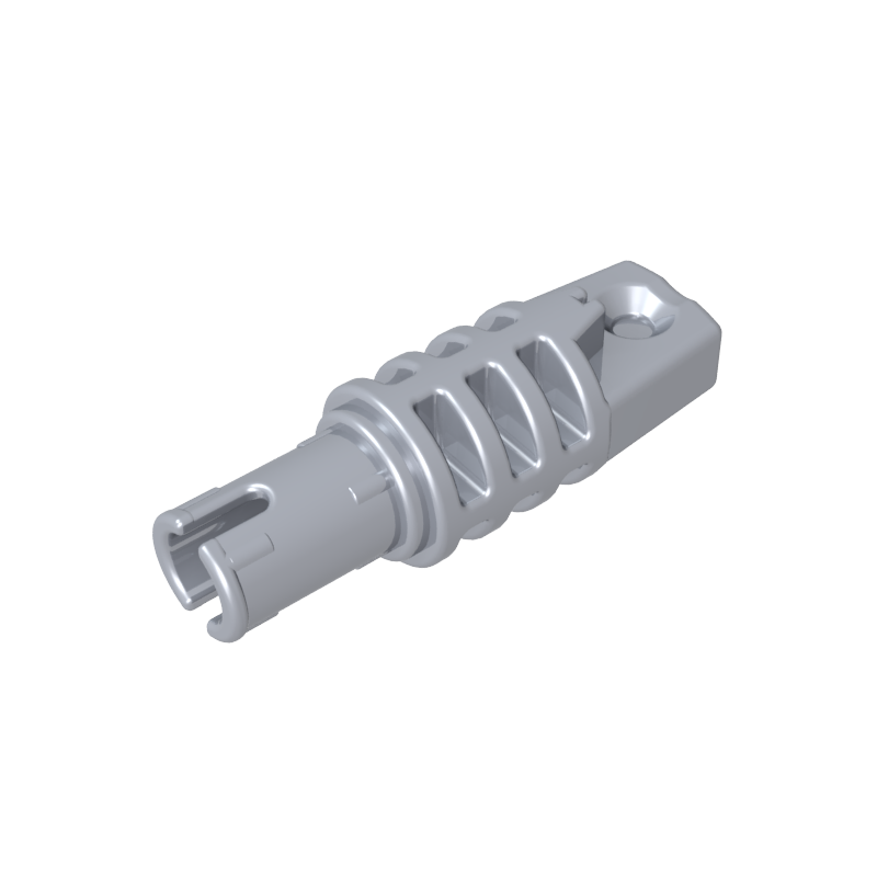 41532 | Hinge Cylinder 1 x 3 Locking with 1 Finger and Pin with Round Hole and Friction Ridges on Ends