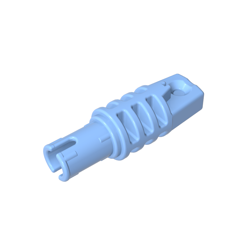 41532 | Hinge Cylinder 1 x 3 Locking with 1 Finger and Pin with Round Hole and Friction Ridges on Ends