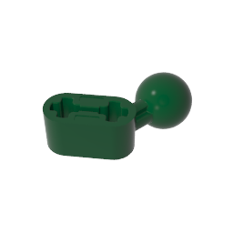 50923 | Technical Beam Modified Ball Joint Angled 1 x 2