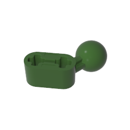 50923 | Technical Beam Modified Ball Joint Angled 1 x 2
