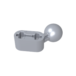 50923 | Technical Beam Modified Ball Joint Angled 1 x 2