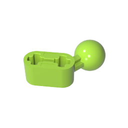 50923 | Technical Beam Modified Ball Joint Angled 1 x 2
