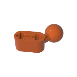 50923 | Technical Beam Modified Ball Joint Angled 1 x 2
