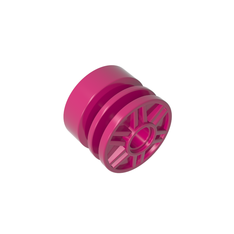55981 | Wheel 18mm D. x 14mm with Pin Hole, Fake Bolts and Shallow Spokes