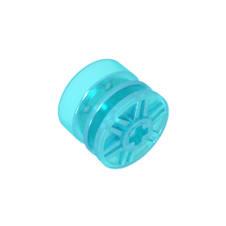 55982 | Wheel 18mm D. x 14mm with Axle Hole, Fake Bolts and Shallow Spokes