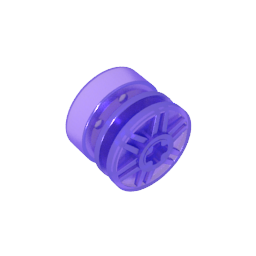 55982 | Wheel 18mm D. x 14mm with Axle Hole, Fake Bolts and Shallow Spokes