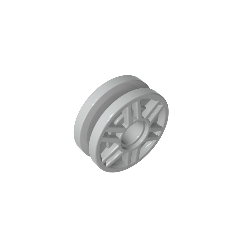 13971 | Wheel 18mm D. x 8mm with Fake Bolts and Deep Spokes with Inner RingWh