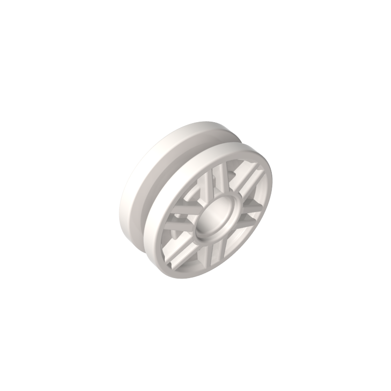 13971 | Wheel 18mm D. x 8mm with Fake Bolts and Deep Spokes with Inner RingWh