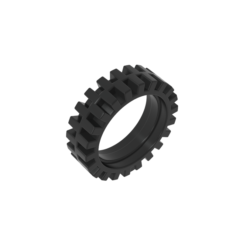 61254 | Tire 24mm D. x 8mm Offset Tread - Interior Ridges