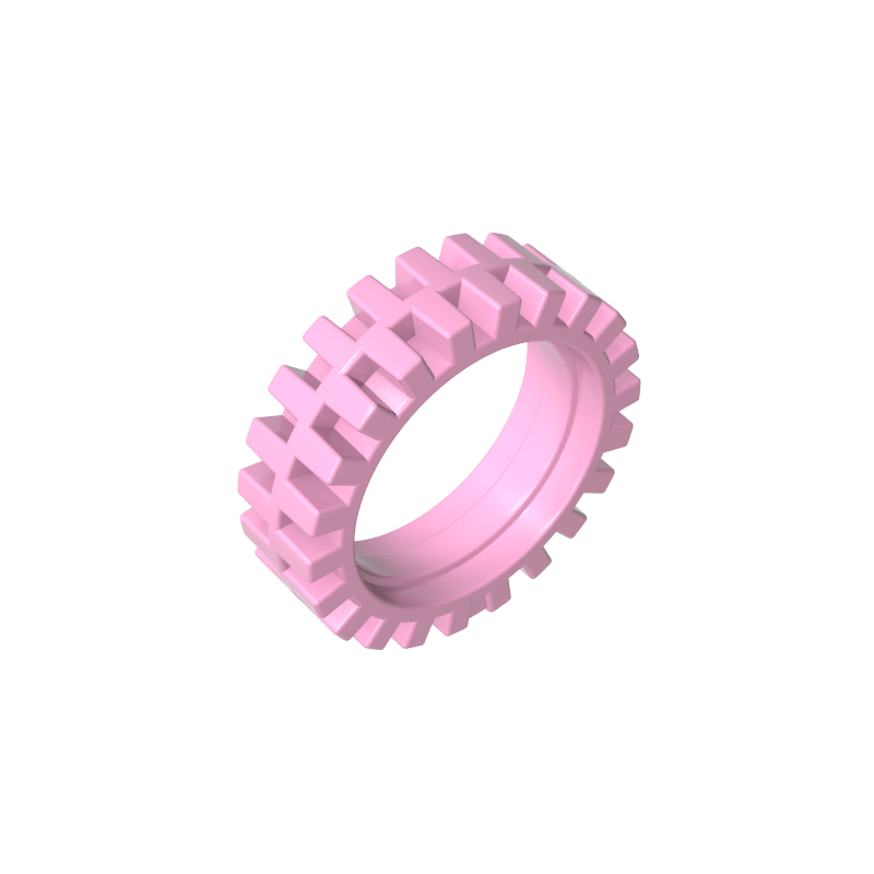 61254 | Tire 24mm D. x 8mm Offset Tread - Interior Ridges