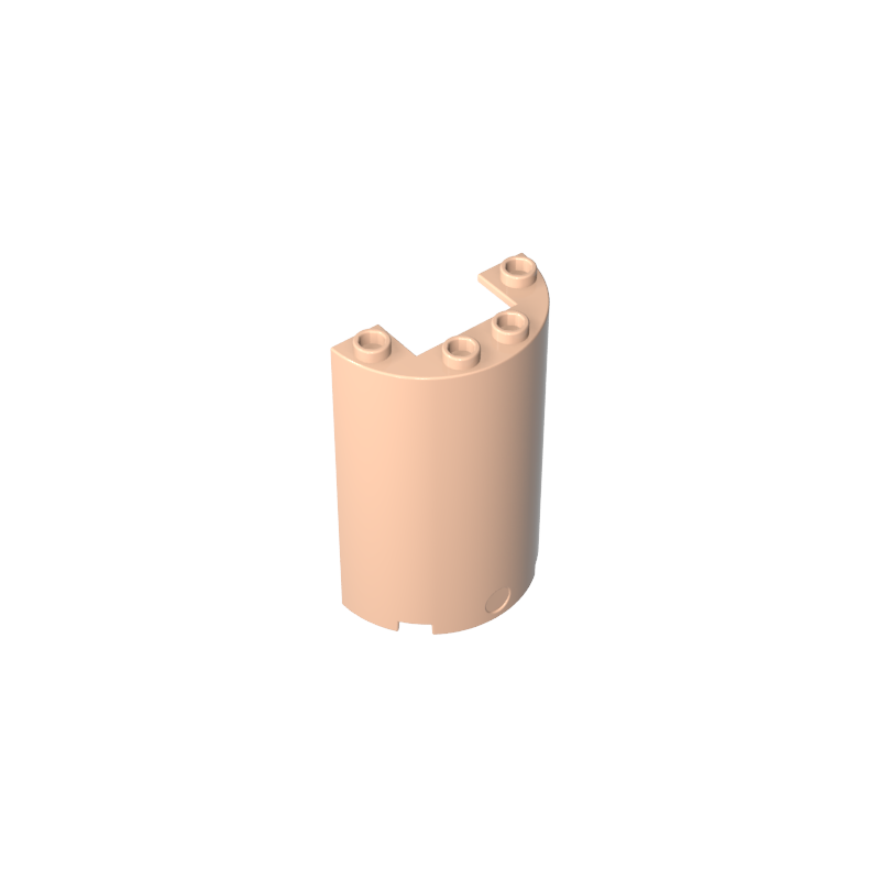 85941 | Cylinder Half 2 x 4 x 5 with 1 x 2 Cutout