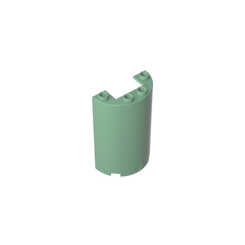 85941 | Cylinder Half 2 x 4 x 5 with 1 x 2 Cutout