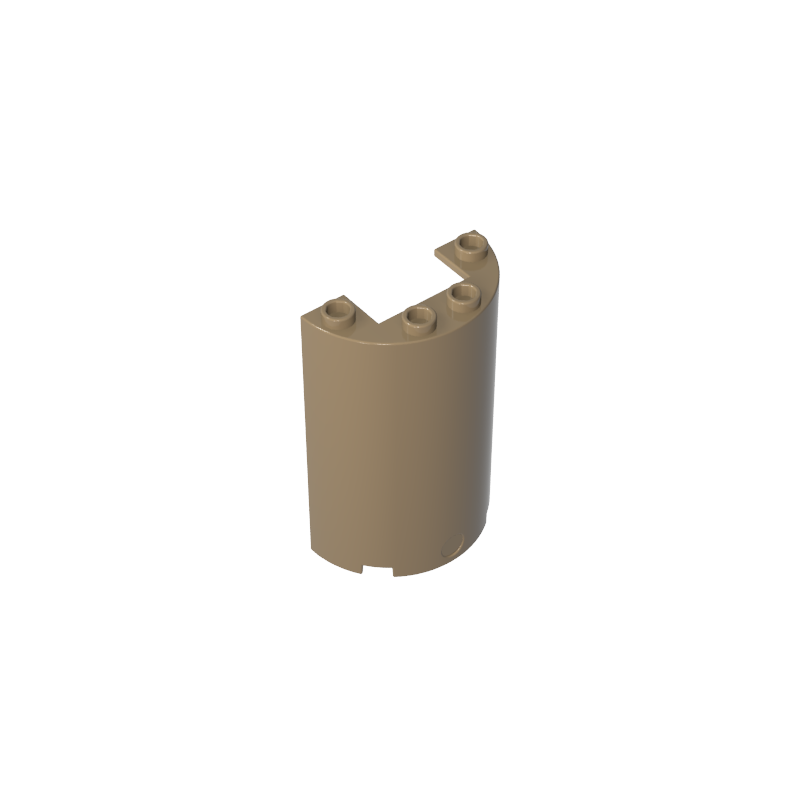 85941 | Cylinder Half 2 x 4 x 5 with 1 x 2 Cutout