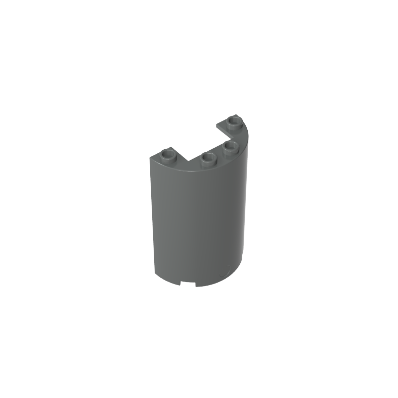 85941 | Cylinder Half 2 x 4 x 5 with 1 x 2 Cutout