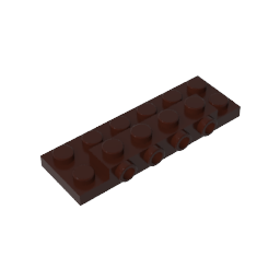 87609 | Plate, Modified 2 x 6 x 2/3 with 4 Studs on Side