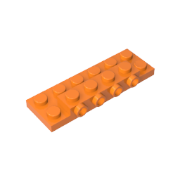 87609 | Plate, Modified 2 x 6 x 2/3 with 4 Studs on Side
