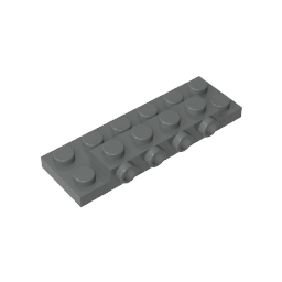 87609 | Plate, Modified 2 x 6 x 2/3 with 4 Studs on Side