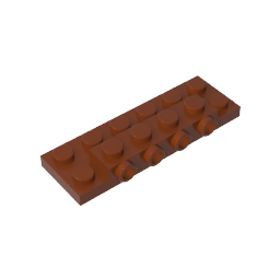 87609 | Plate, Modified 2 x 6 x 2/3 with 4 Studs on Side