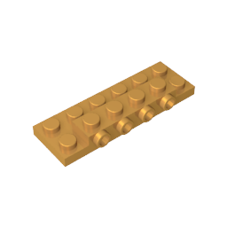 87609 | Plate, Modified 2 x 6 x 2/3 with 4 Studs on Side