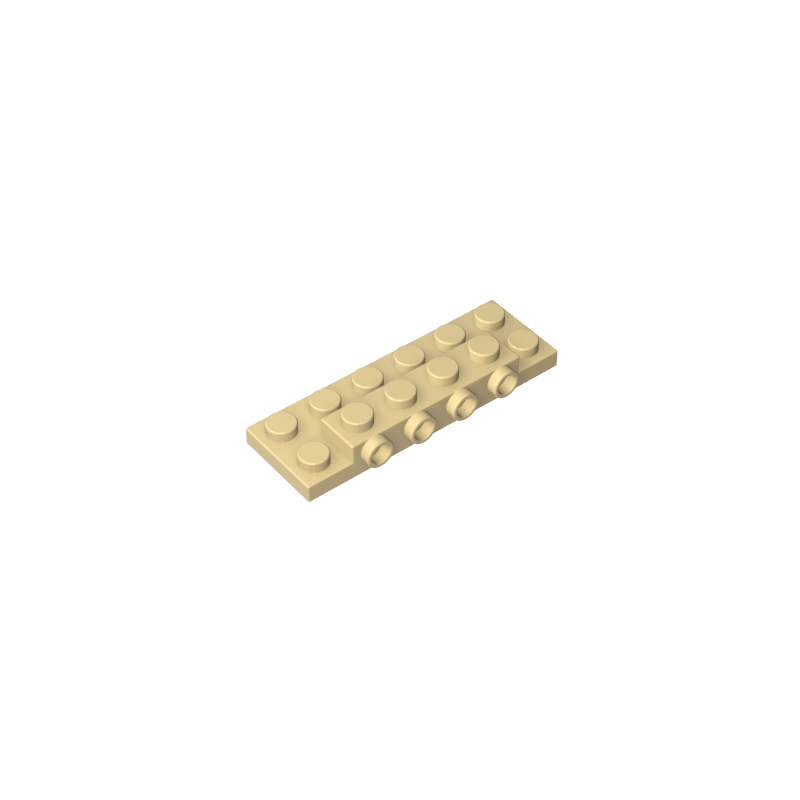 87609 | Plate, Modified 2 x 6 x 2/3 with 4 Studs on Side