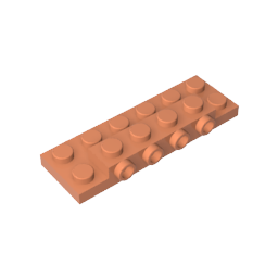 87609 | Plate, Modified 2 x 6 x 2/3 with 4 Studs on Side