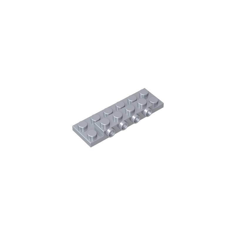 87609 | Plate, Modified 2 x 6 x 2/3 with 4 Studs on Side