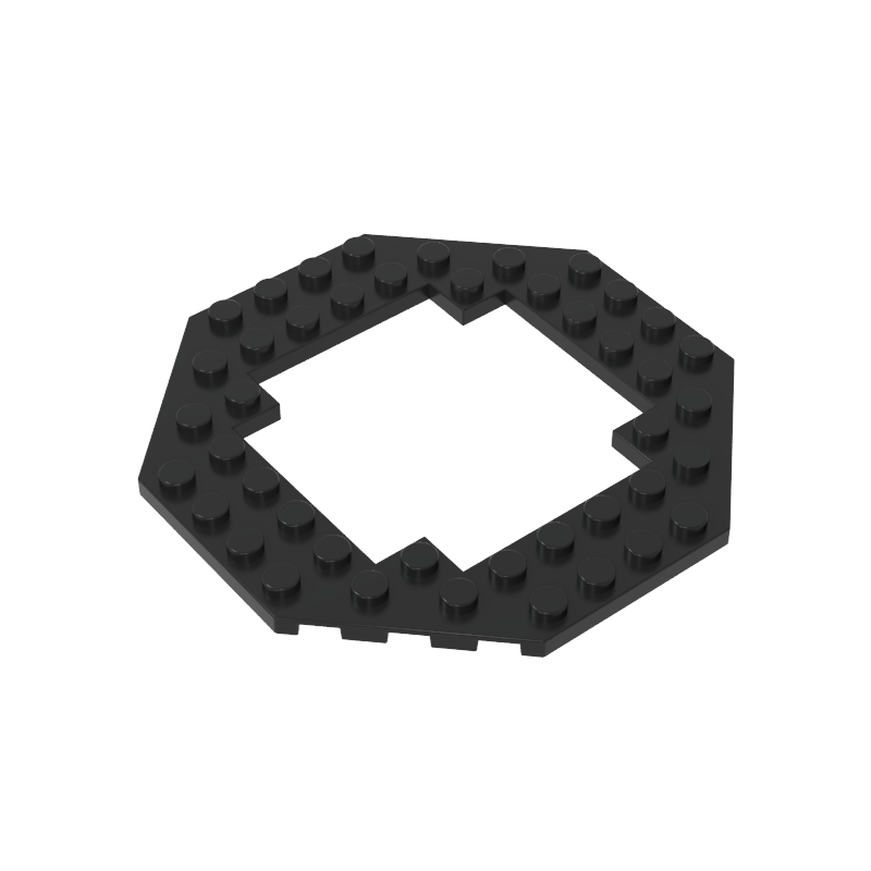 6063 | Plate, Modified 10 x 10 Octagonal with 6 x 6 Open Center