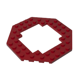6063 | Plate, Modified 10 x 10 Octagonal with 6 x 6 Open Center