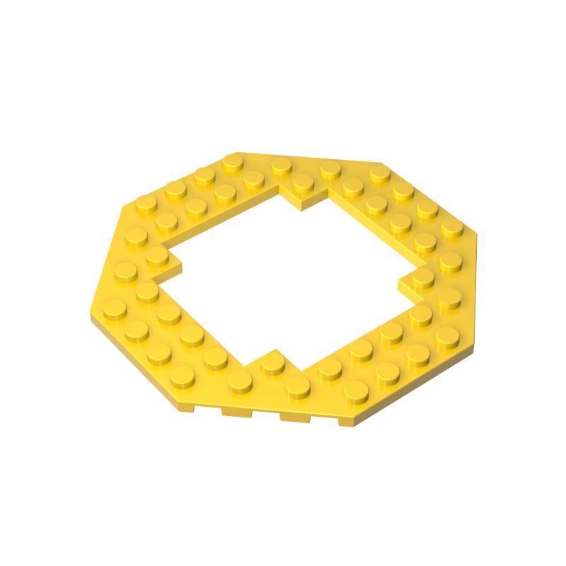 6063 | Plate, Modified 10 x 10 Octagonal with 6 x 6 Open Center