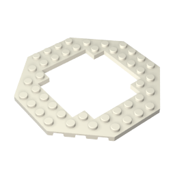6063 | Plate, Modified 10 x 10 Octagonal with 6 x 6 Open Center