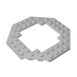 6063 | Plate, Modified 10 x 10 Octagonal with 6 x 6 Open Center