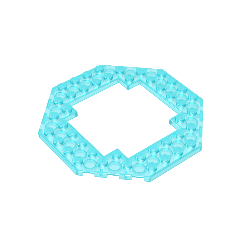 6063 | Plate, Modified 10 x 10 Octagonal with 6 x 6 Open Center