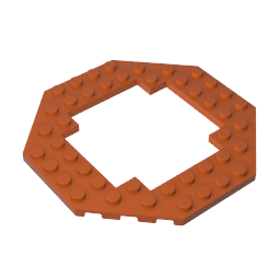 6063 | Plate, Modified 10 x 10 Octagonal with 6 x 6 Open Center