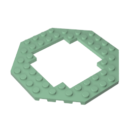 6063 | Plate, Modified 10 x 10 Octagonal with 6 x 6 Open Center