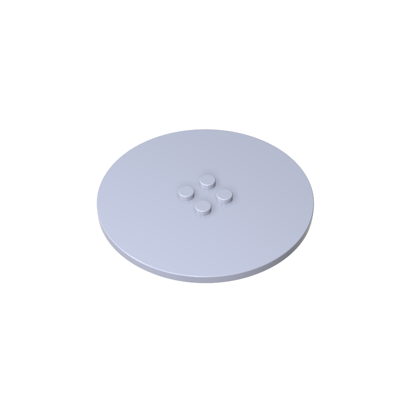 6177 | Tile, Round 8 x 8 with 4 Studs in Center