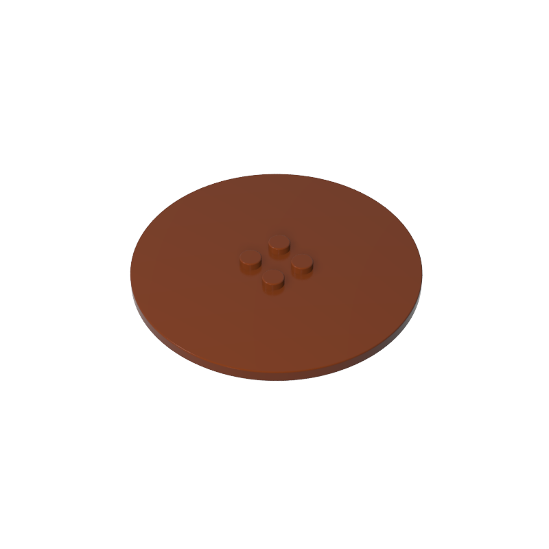 6177 | Tile, Round 8 x 8 with 4 Studs in Center