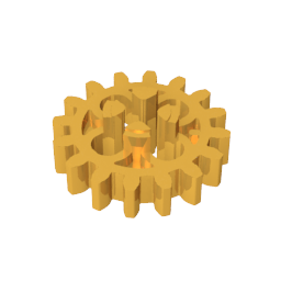 4019 | Technical Gear 16 Tooth - Axle Hole with Open Sides