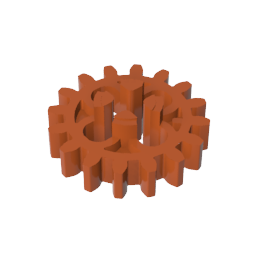 4019 | Technical Gear 16 Tooth - Axle Hole with Open Sides