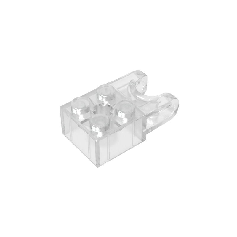 67696 | Technical Brick Modified 2 x 2 with Ball Socket and Axle Hole - Angled Forks with Round Ends and Open Sides
