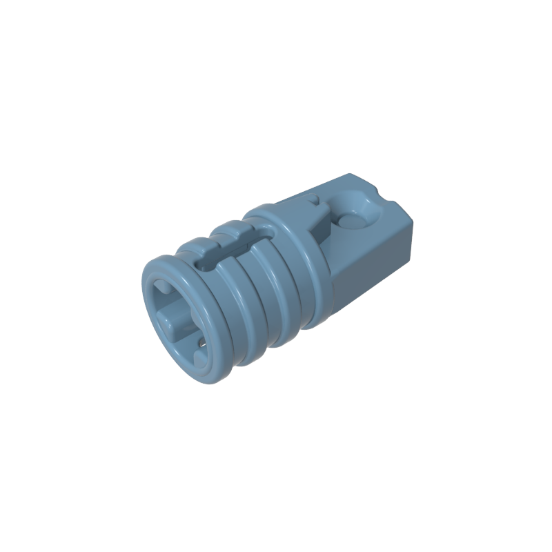 30552 | Hinge Cylinder 1 x 2 Locking with 1 Finger and Axle Hole on Ends with Slots