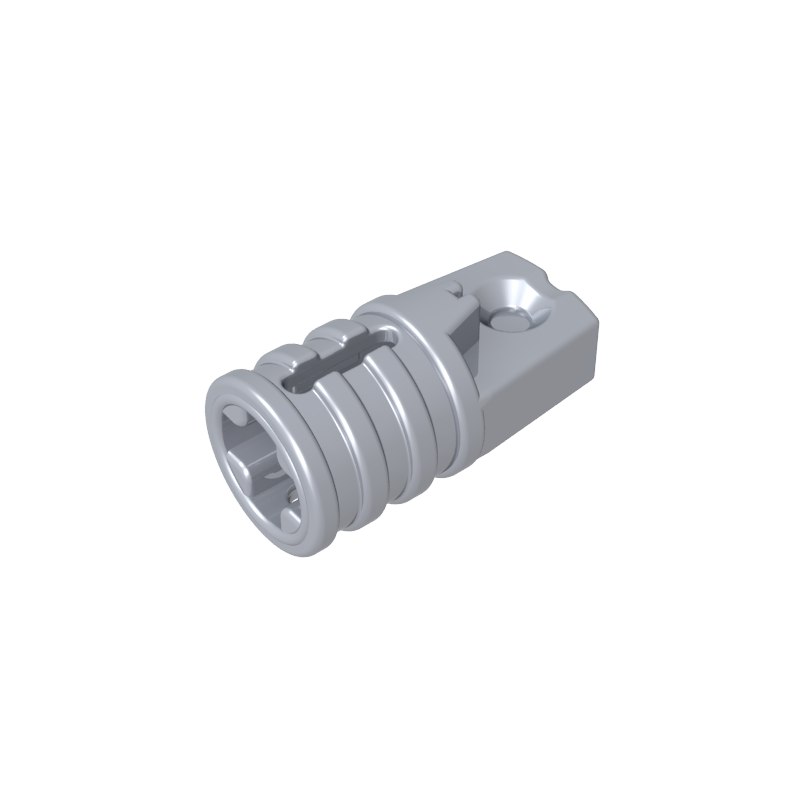 30552 | Hinge Cylinder 1 x 2 Locking with 1 Finger and Axle Hole on Ends with Slots