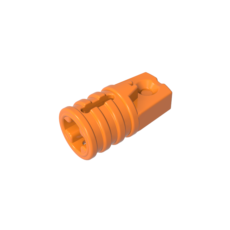30552 | Hinge Cylinder 1 x 2 Locking with 1 Finger and Axle Hole on Ends with Slots