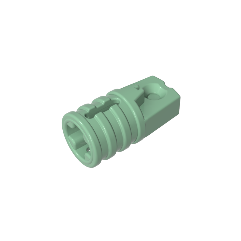30552 | Hinge Cylinder 1 x 2 Locking with 1 Finger and Axle Hole on Ends with Slots
