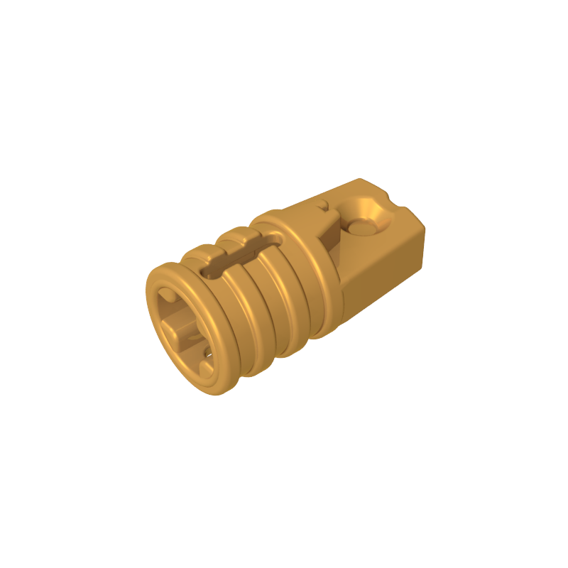 30552 | Hinge Cylinder 1 x 2 Locking with 1 Finger and Axle Hole on Ends with Slots